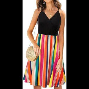 V Neck summer dress with Pockets